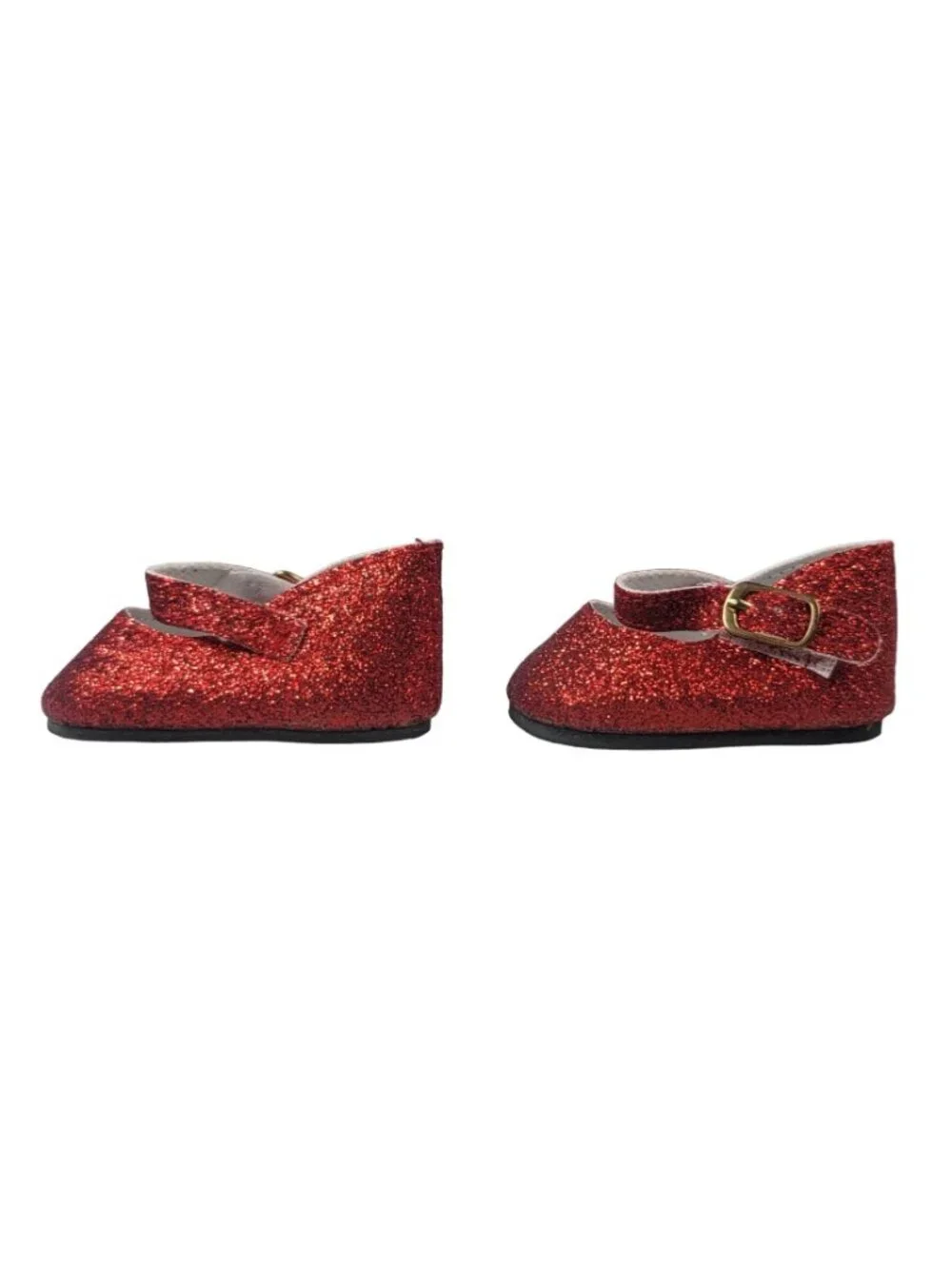Mary Jane Red Glitter Shoes for 18